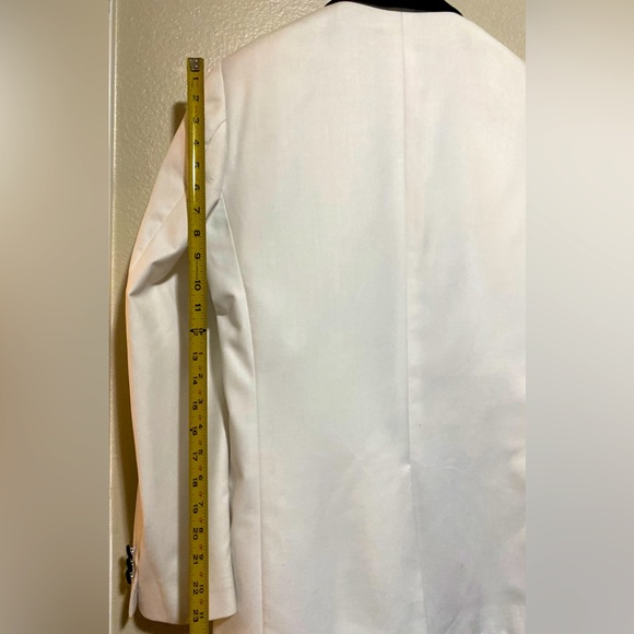 Mens Tazio Italy One Button Solid Satin Shawl Collar Dinner Jacket - Picture 11 of 16